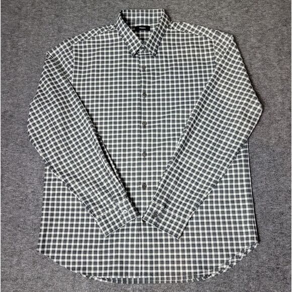 Theory Rammy Ombre Men's Size XL Gingham   Button Down Shirt In Pestle Multi - Picture 1 of 9